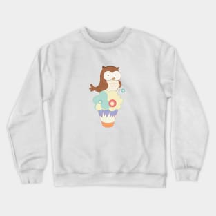 Chisato's owl phone case Crewneck Sweatshirt